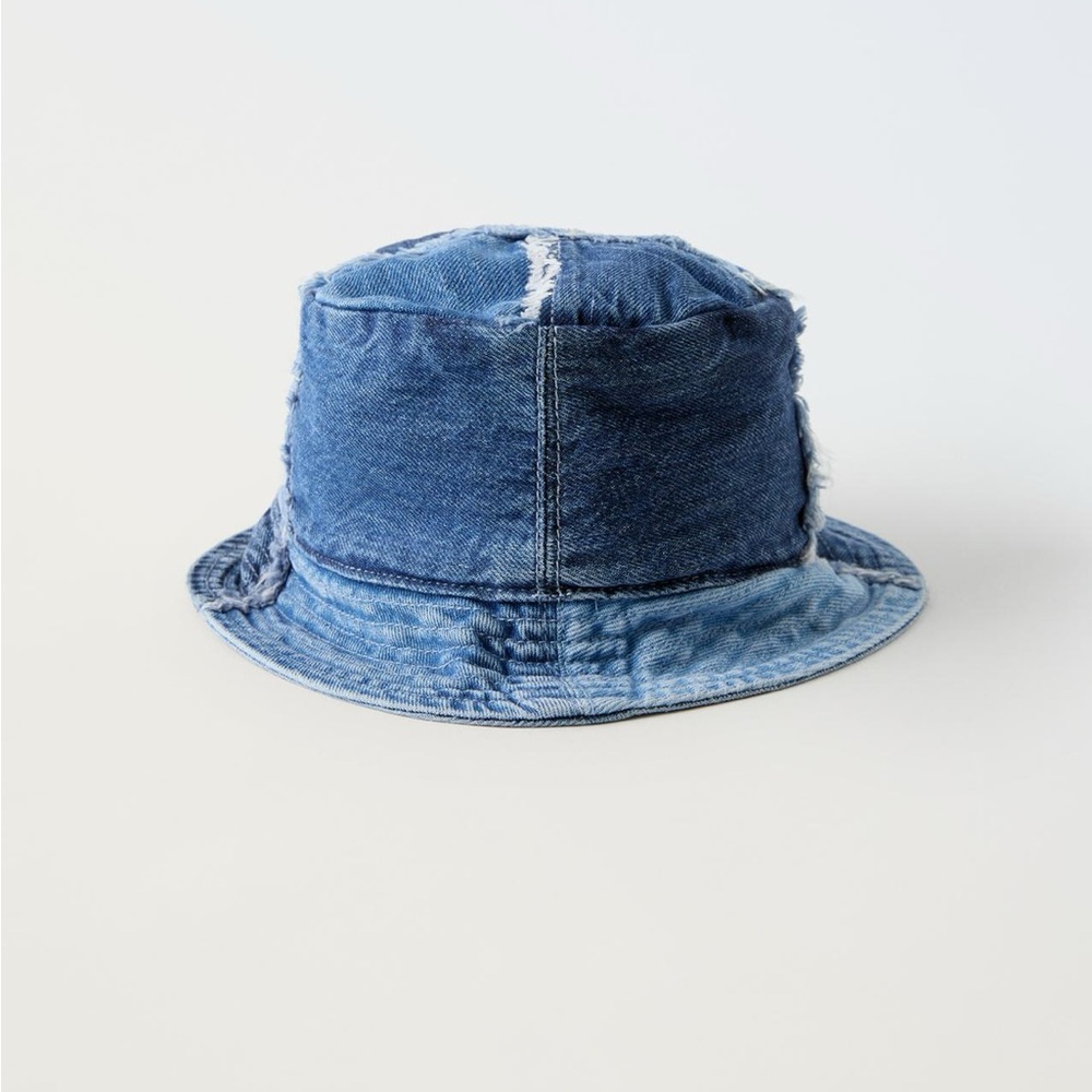 Kids Patch Denim bucket hat‎
